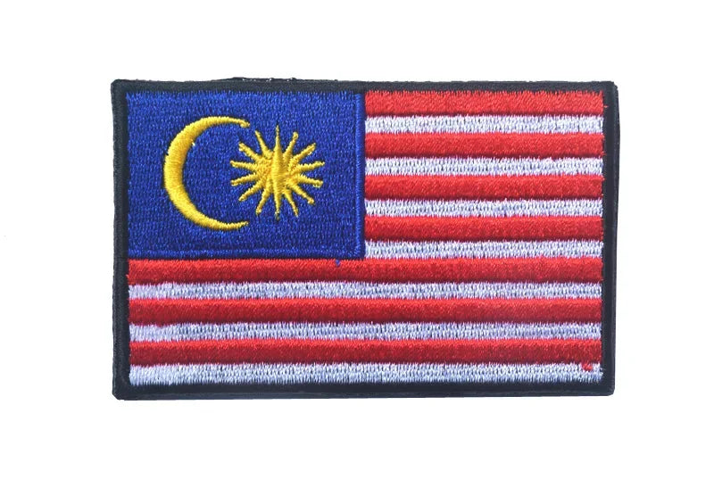 Patche Velcro drapeau de la Malaisie