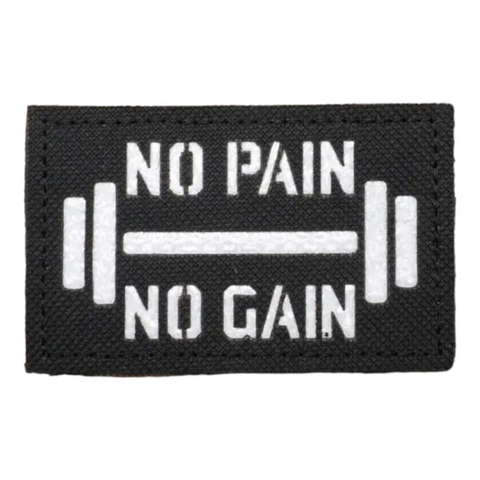 Patche Velcro - No pain No Gain Noir