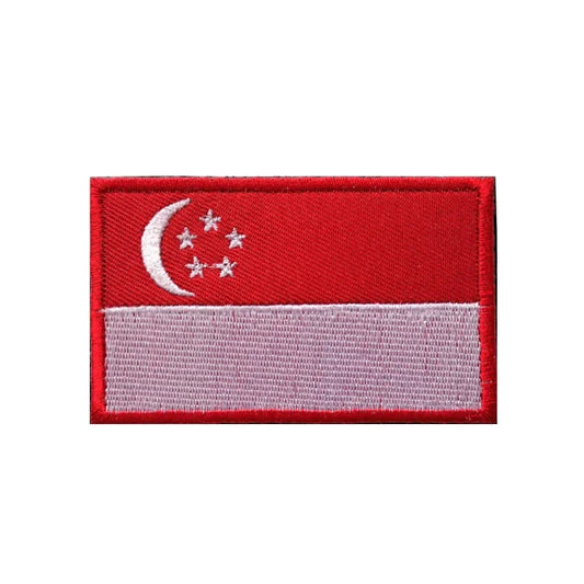 Patche Velcro drapeau de Singapour